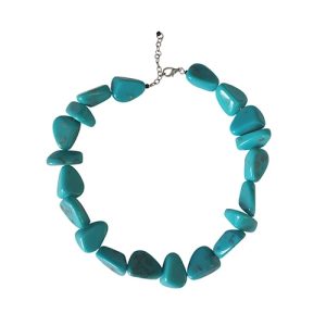 N0061 - RESIN NECKLACE FLINSTONE BONE "DIAMONDS" 55CM