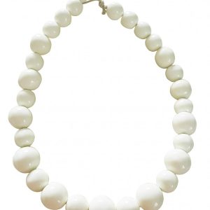N2694 - RESIN NECKLACE LARGE SPHERE LONG "ABSTRACT" 75CM