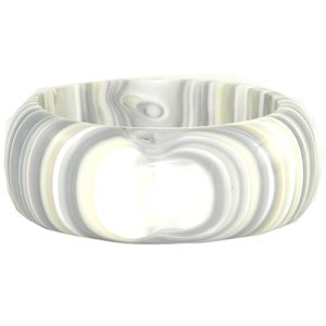 B2444 - RESIN BRACELET LIQUORICE BANGLE W/ CAT EYE 3.4CM "ALL SORTS"