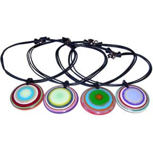 N1336 - RESIN LIQUORICE DISK W/ CAT EYE
