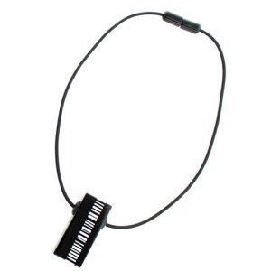 N2214 - RESIN NECKLACE SMALL PENDANT ON CORD BAR CODE