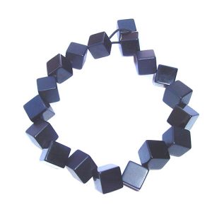 N2662 - RESIN NECKLACE SQUARES SHORT GALACTIC